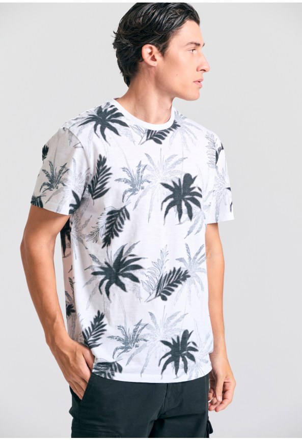 Ανδρικό t-shirt με all over τύπωμα