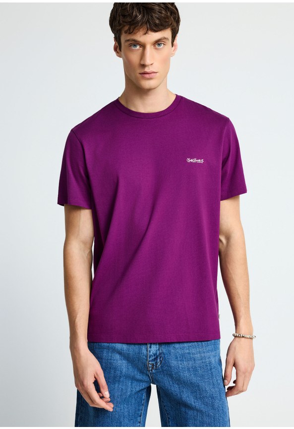  Ανδρικό μονόχρωμο T-shirt  - The basics collection