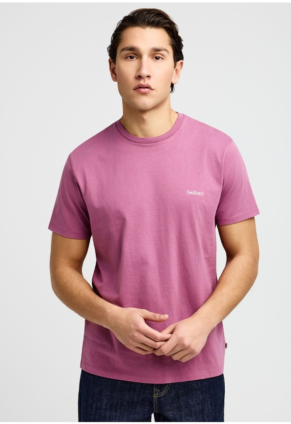  Ανδρικό μονόχρωμο T-shirt  - The basics collection