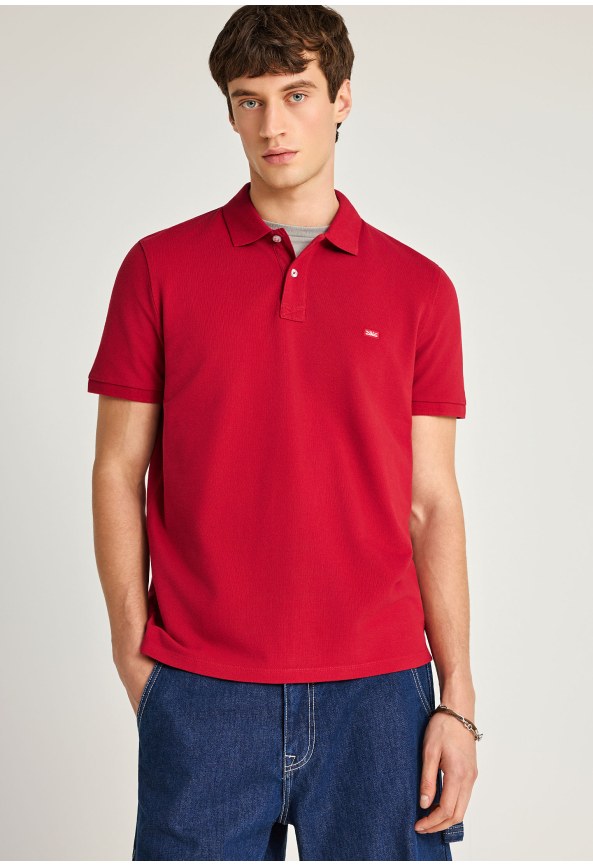 Essential μπλούζα πόλο από βαμβάκι