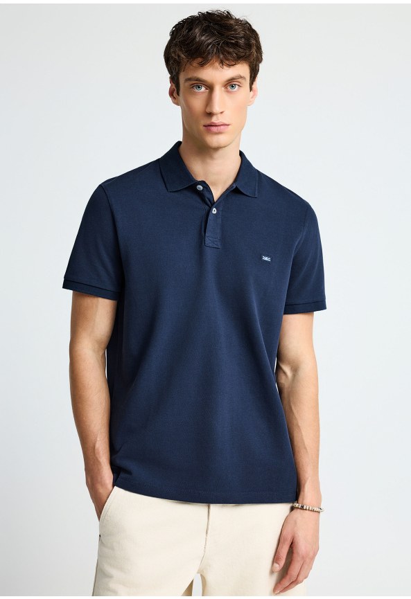 Essential μπλούζα πόλο από βαμβάκι