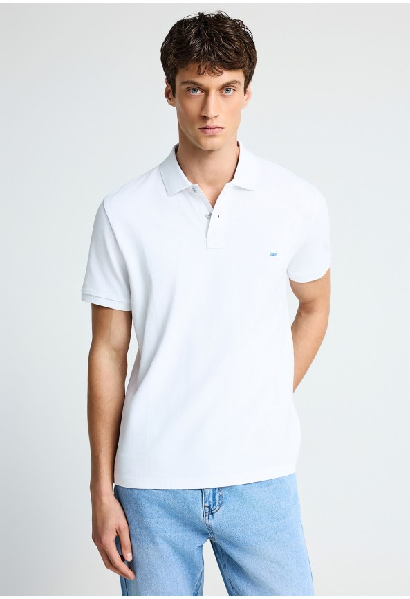 Essential μπλούζα πόλο από βαμβάκι