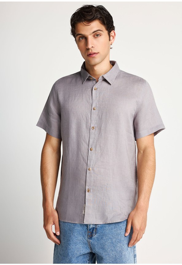 Men's short-sleeve linen shirt - The essentials