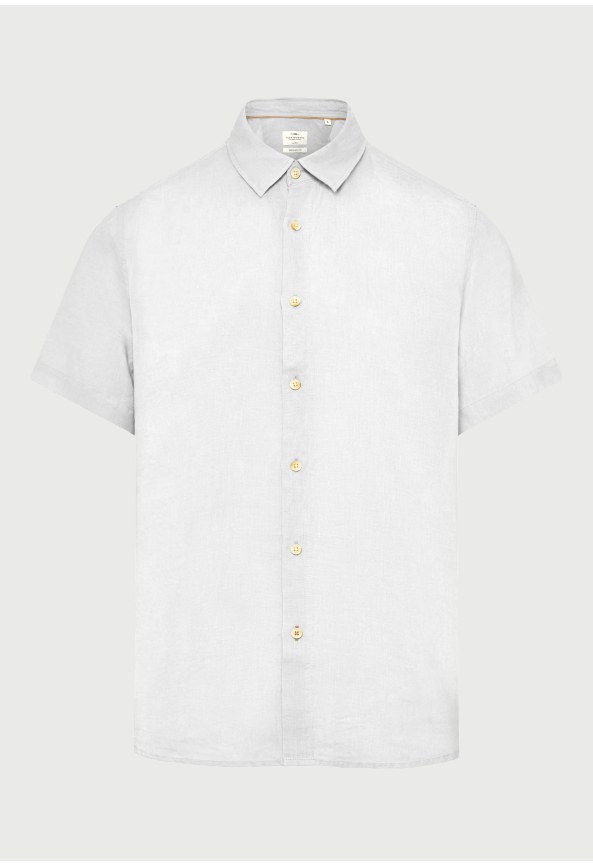 Ανδρικό λινό πουκάμισο με κοντό μανίκι - The essentials