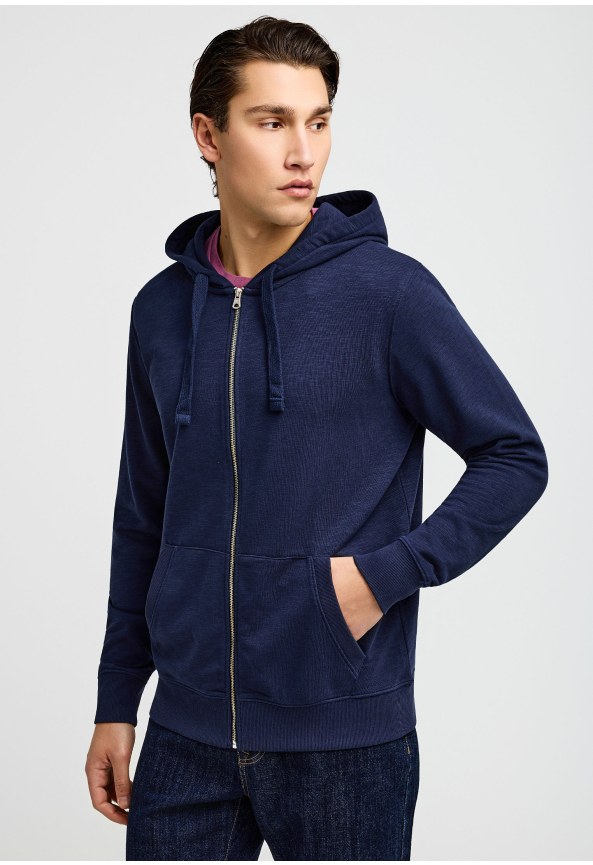 Ανδρική ζακέτα φούτερ με κουκούλα - The Essentials