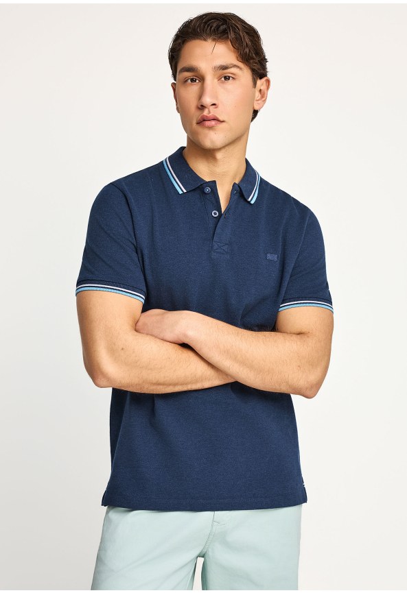 Essential μπλούζα πόλο από βαμβάκι