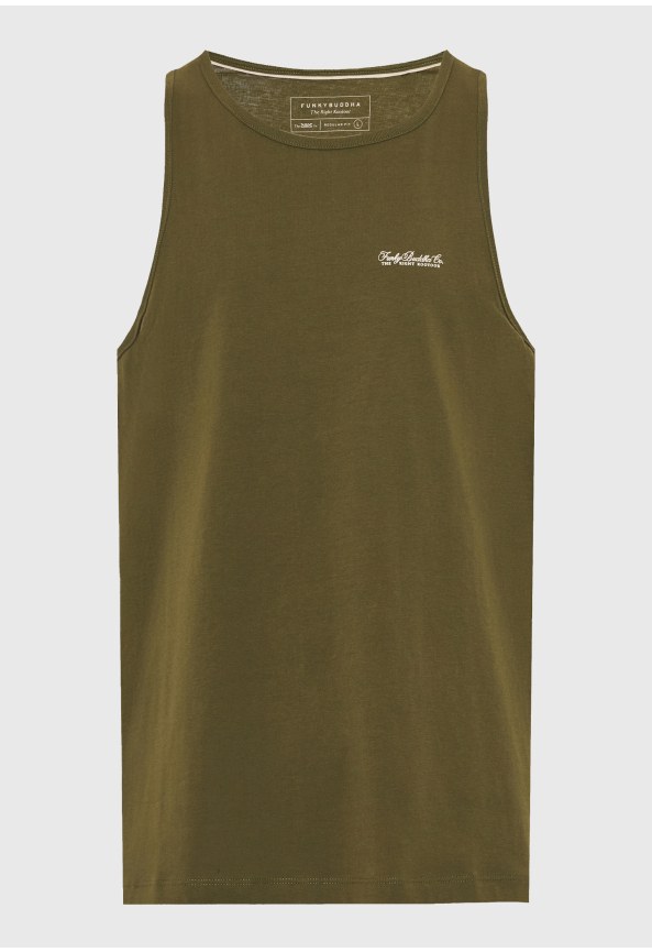 Ανδρική αμάνικη μπλούζα από βαμβάκι