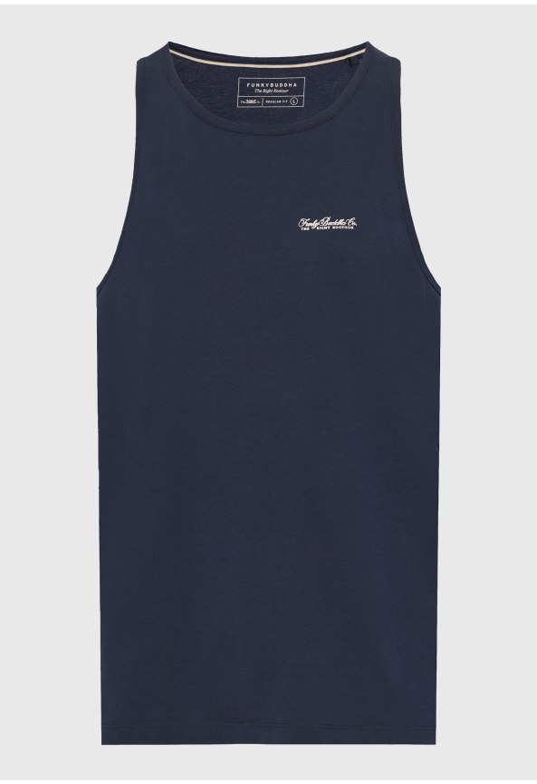 Ανδρική αμάνικη μπλούζα από βαμβάκι