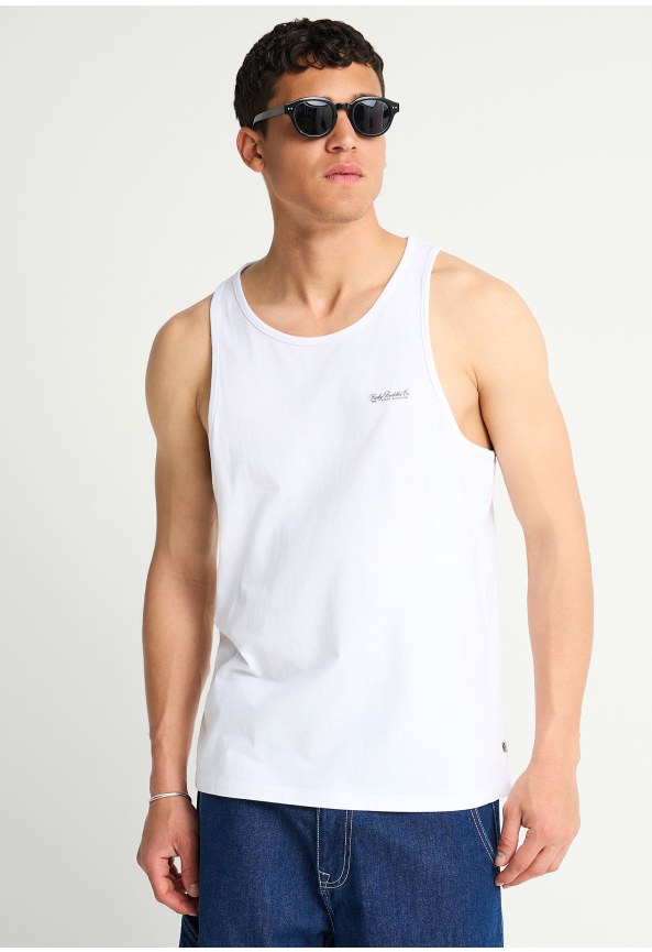 Ανδρική αμάνικη μπλούζα από βαμβάκι