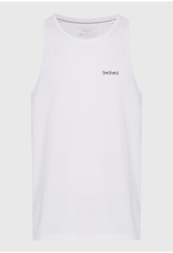 Ανδρική αμάνικη μπλούζα από βαμβάκι