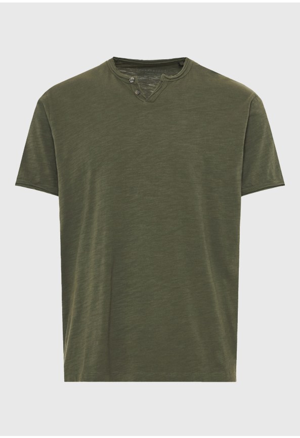 Ανδρικό βαμβακερό t-shirt με v-neck - The essentials