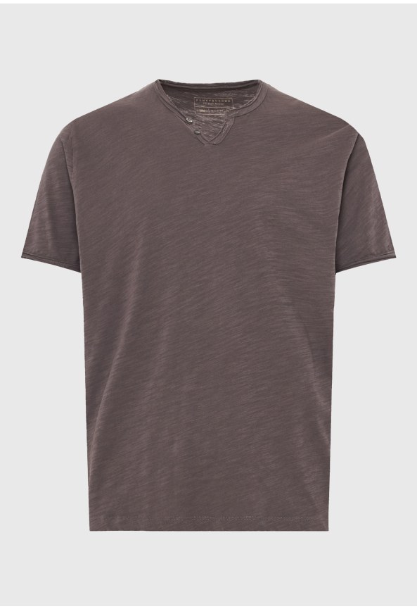 Ανδρικό βαμβακερό t-shirt με v-neck - The essentials