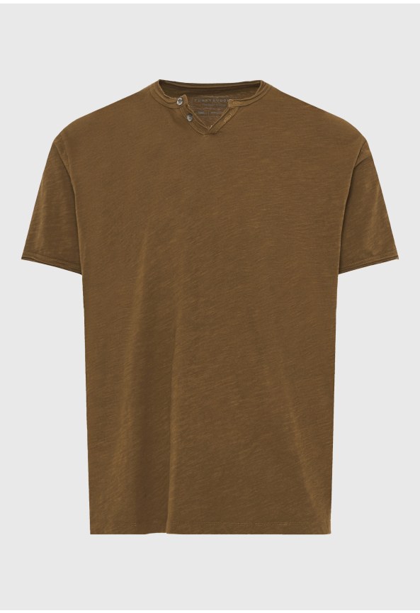 Ανδρικό βαμβακερό t-shirt με v-neck - The essentials