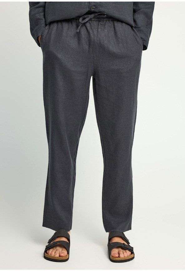 Ανδρικό comfort fit λινό chino παντελόνι