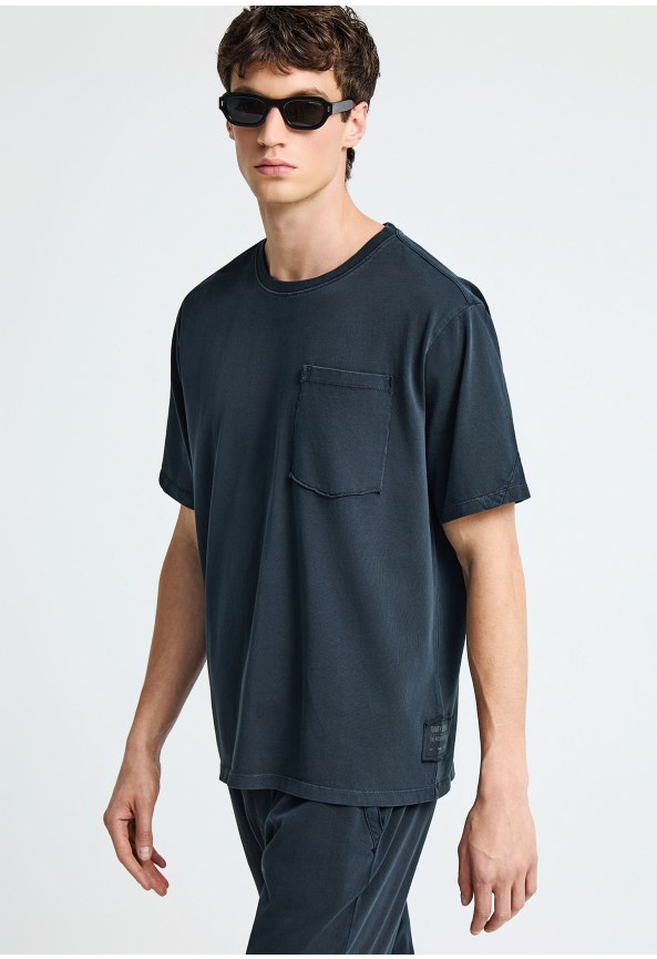 Ανδρικό relaxed t-shirt από βαμβάκι - The essentials