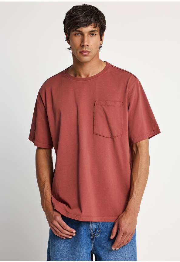 Ανδρικό relaxed t-shirt από βαμβάκι - The essentials
