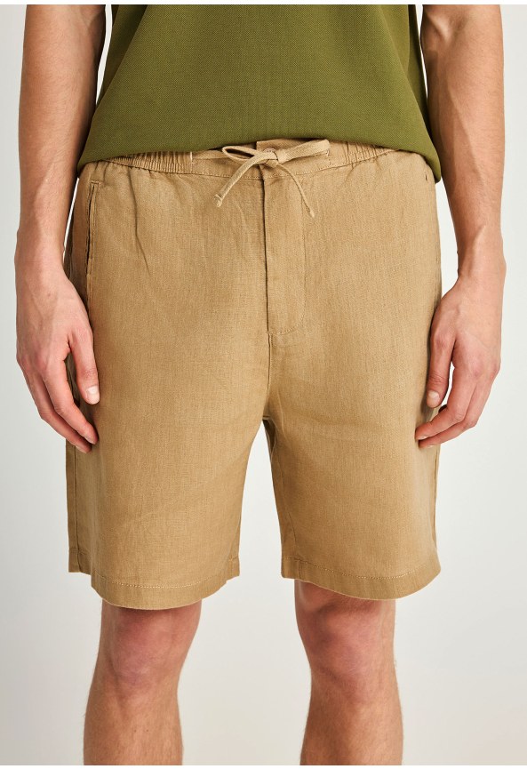 Ανδρική λινή chino βερμούδα