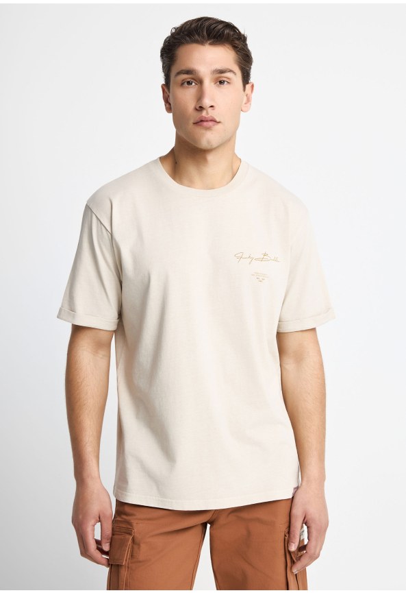 Ανδρικό βαμβακερό t-shirt με τύπωμα