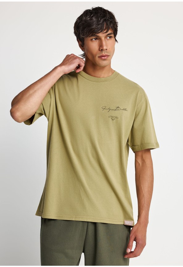 Men's cotton t-shirt with print