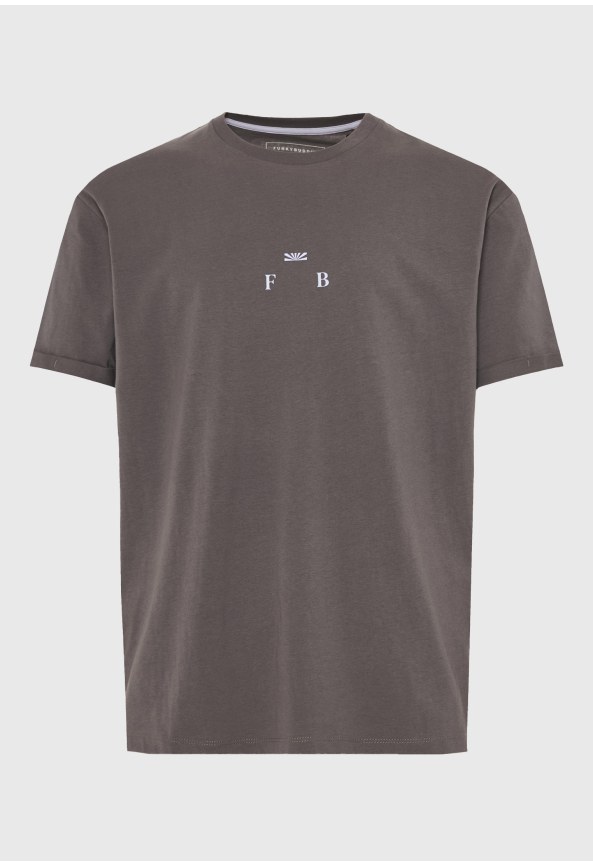 Ανδρικό relaxed t-shirt με τύπωμα στην πλάτη