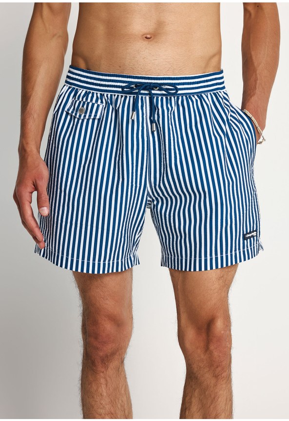 Men's swimwear with stripes