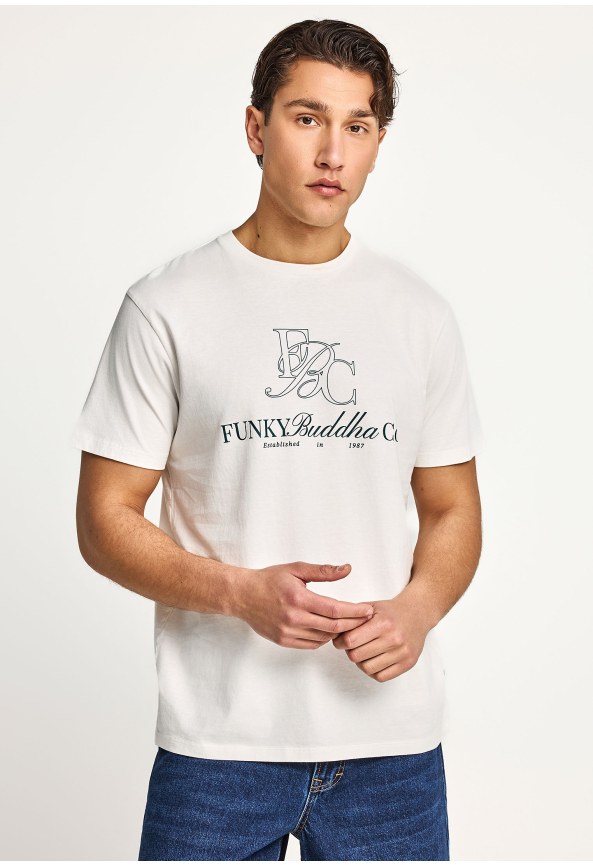 Ανδρικό βαμβακερό t-shirt με τύπωμα