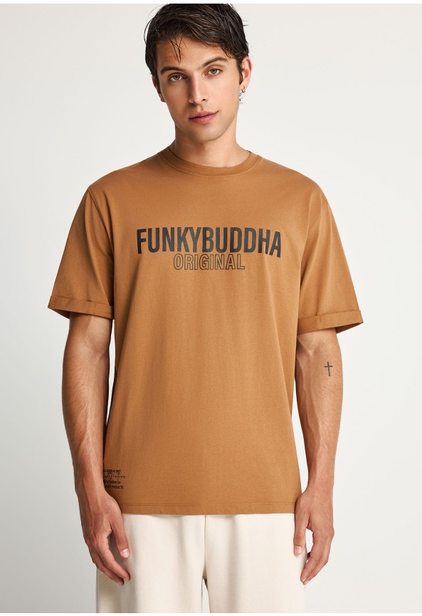Ανδρικό relaxed t-shirt με τύπωμα
