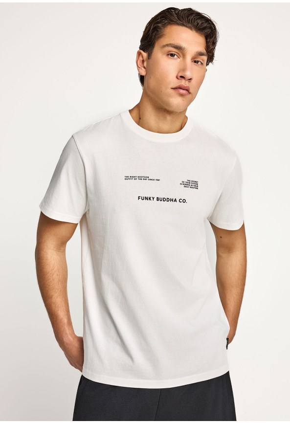 Ανδρικό βαμβακερό t-shirt με τύπωμα