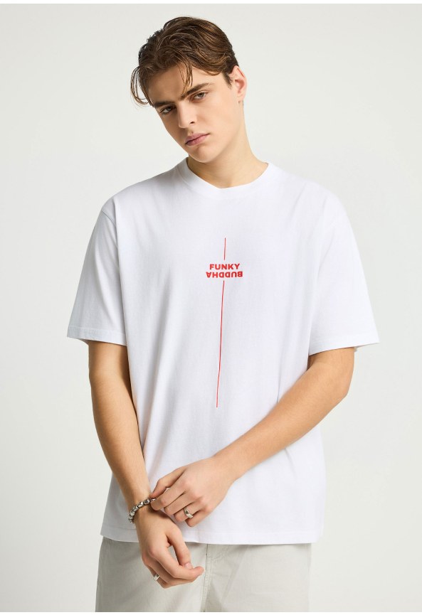 Ανδρικό relaxed t-shirt με τύπωμα