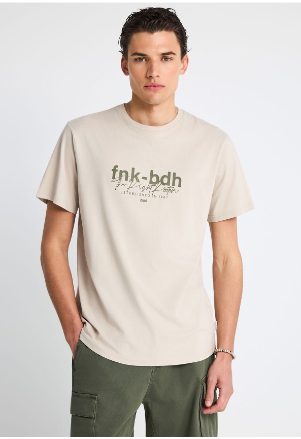 Ανδρικό t-shirt από οργανικό βαμβάκι με τύπωμα