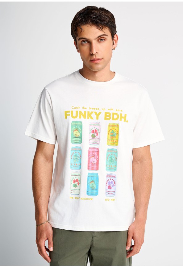 Men's cotton t-shirt with print