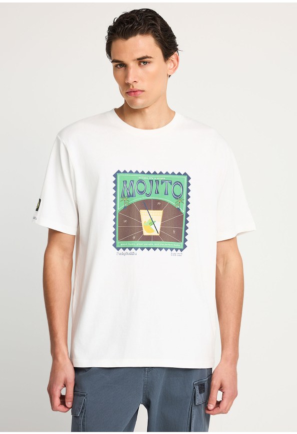 Ανδρικό relaxed t-shirt με τύπωμα