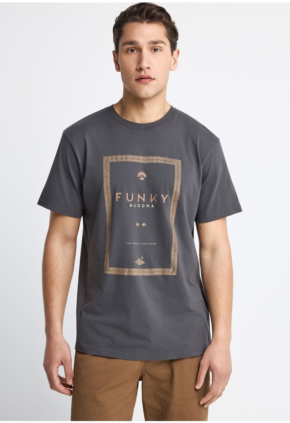 Ανδρικό βαμβακερό t-shirt με τύπωμα