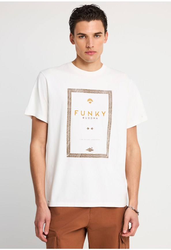 Ανδρικό βαμβακερό t-shirt με τύπωμα