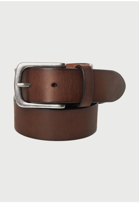 Men's leather belt