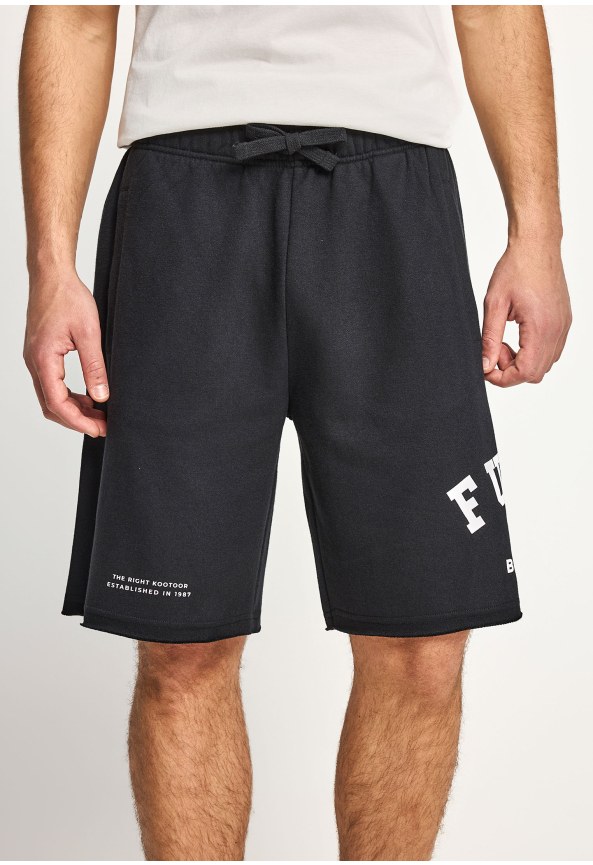 Ανδρική βερμούδα αθλητική με τυπωμένο logo