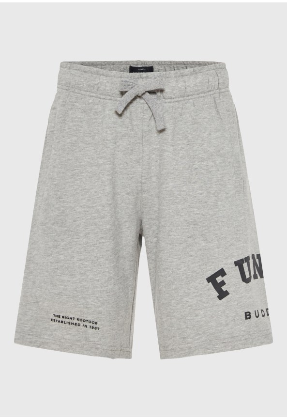 Ανδρική βερμούδα αθλητική με τυπωμένο logo