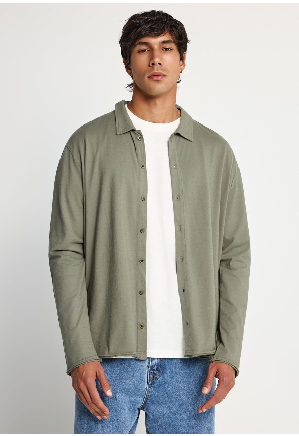 Men's loose cotton shirt - The essentials