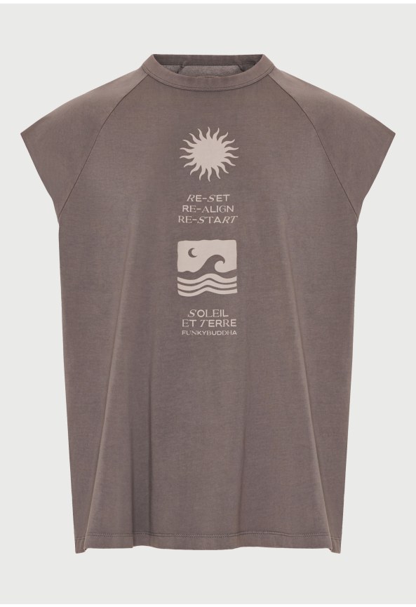 Ανδρική αμάνικη μπλούζα από βαμβάκι