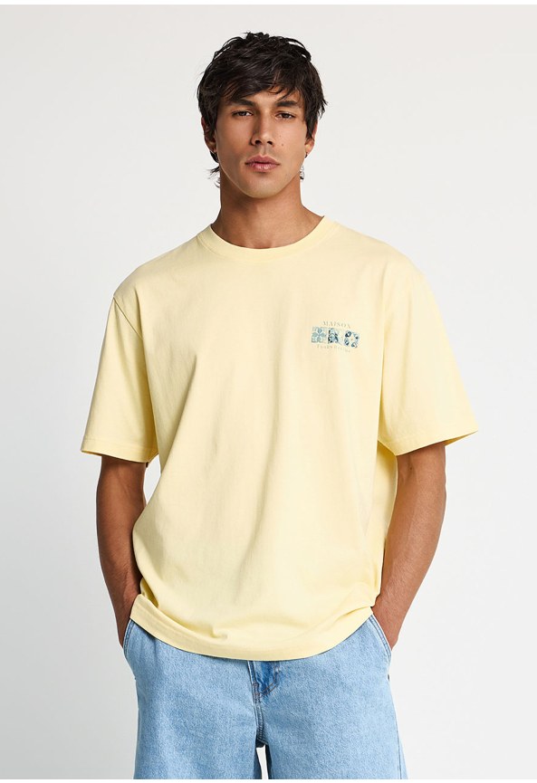 Ανδρικό t-shirt με τύπωμα στην πλάτη