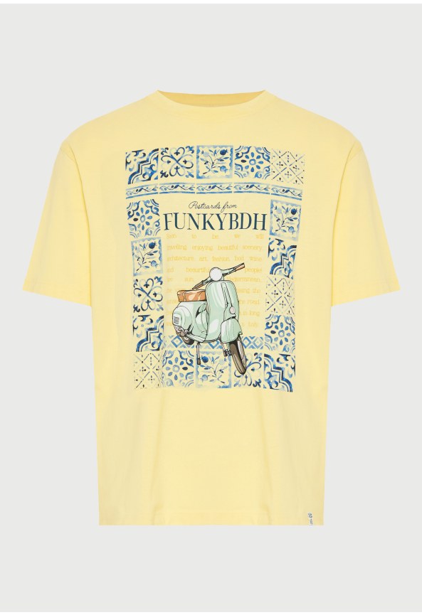 Ανδρικό βαμβακερό t-shirt με τύπωμα