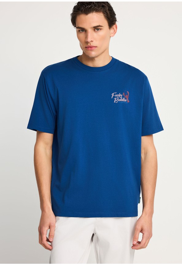 Ανδρικό relaxed t-shirt με τύπωμα