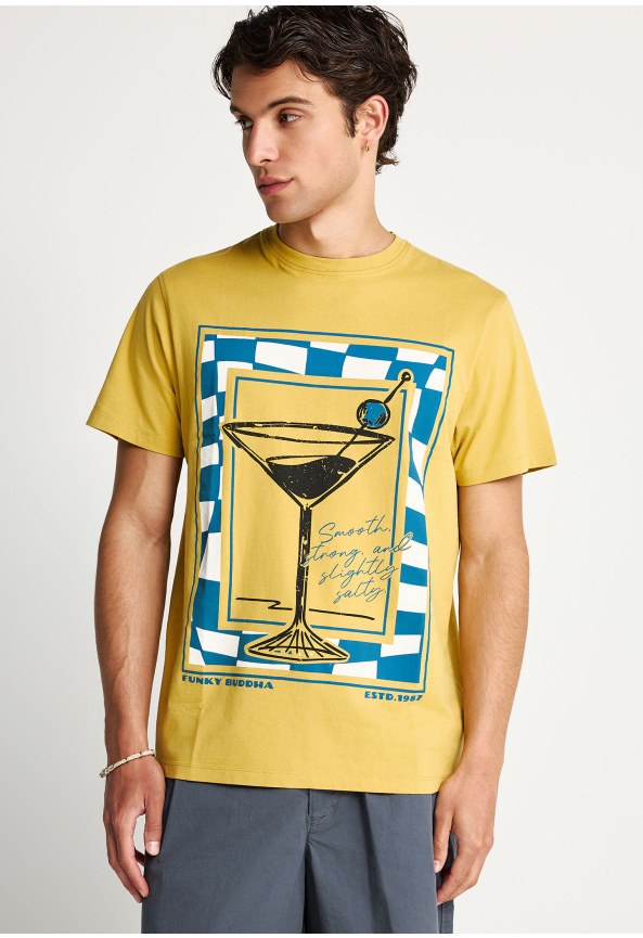 Men's cotton t-shirt with print