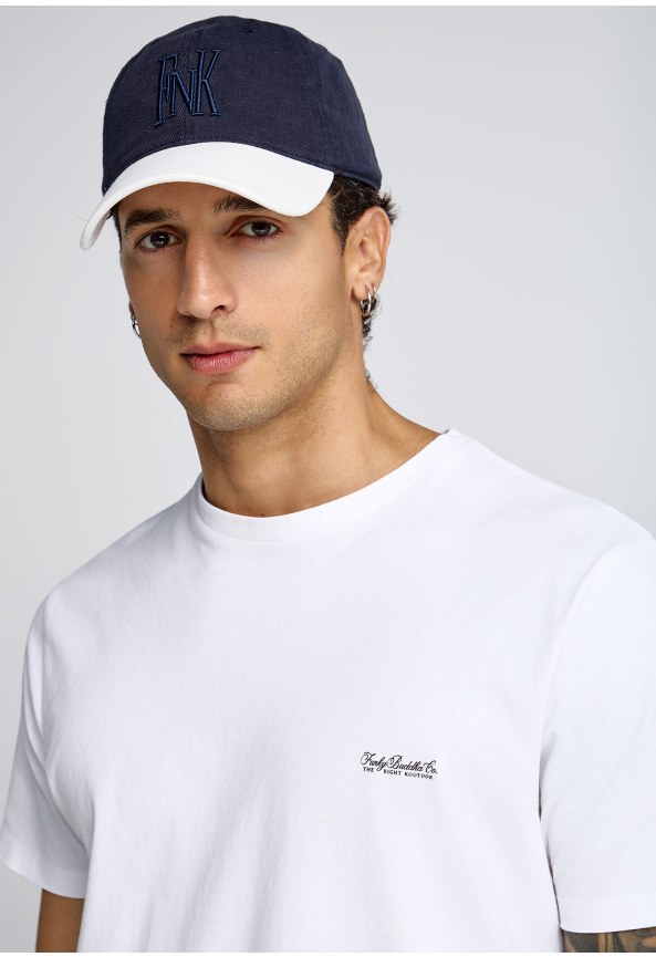 Men's cap with branded embroidery