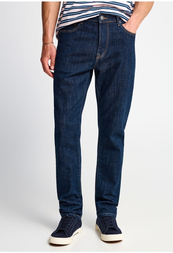 Ανδρικό slim tapered τζην με washed effects