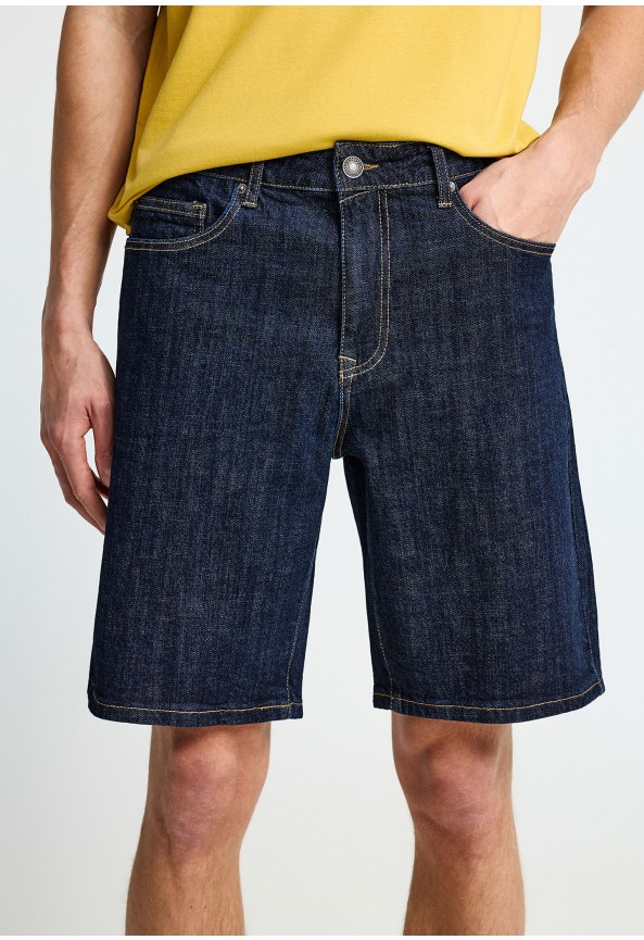 Ανδρική slim tapered βερμούδα τζην -The essentials