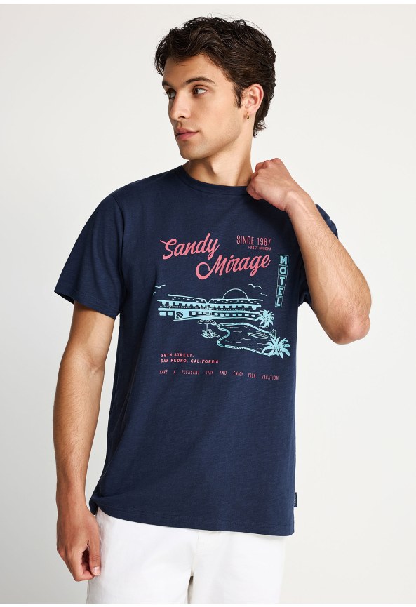 Men's cotton t-shirt with print