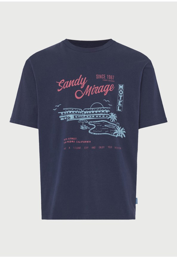 Ανδρικό βαμβακερό t-shirt με τύπωμα