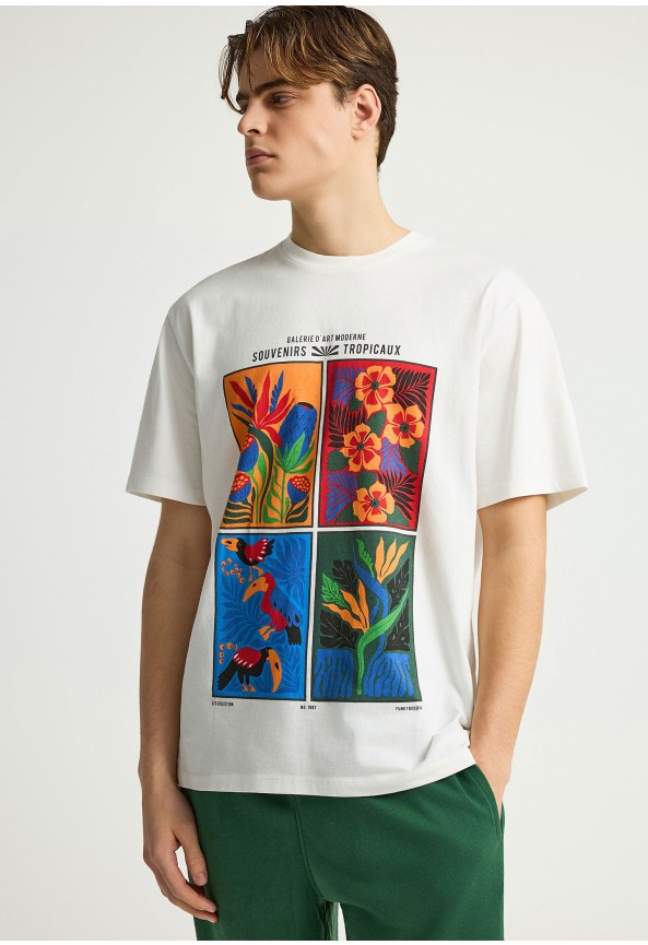 Ανδρικό relaxed t-shirt με τύπωμα