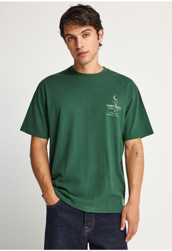 Ανδρικό t-shirt με τύπωμα στην πλάτη